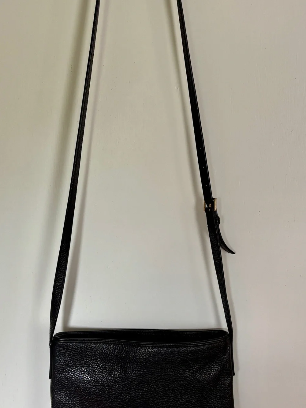 kate spade Black Pebbled Leather Tassel Crossbody